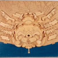 Ricardo Porro, projekt TuristiÄko naselje Plitvine, 2. MeÄ‘unarodni susret umjetnika, Vela luka, 1970, coll. FRAC Centre