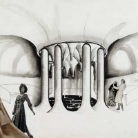 icardo Porro, projekt TuristiÄko naselje Plitvine, Vela luka, 1970, coll. FRAC Centre